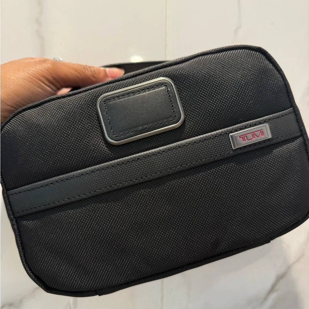 Tumi Black Nylon Travel Toiletry Pouch
